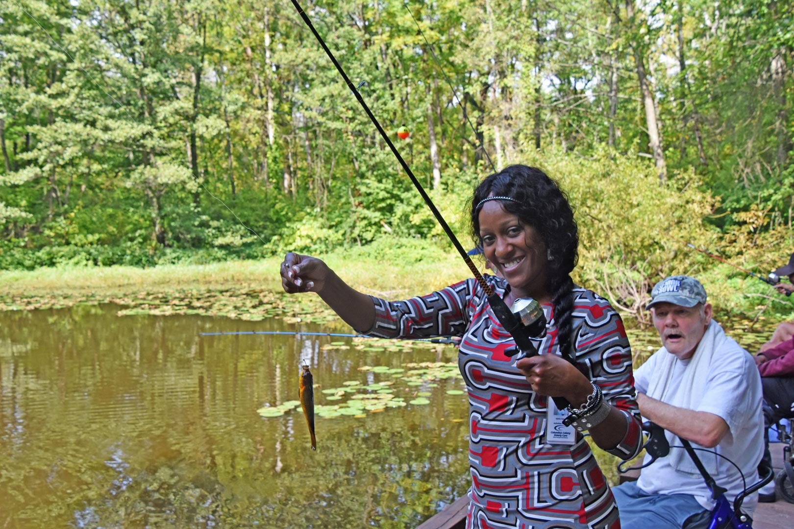 Fishing is a popular activity at our annual Senior Camp at Blacklick Woods. Photo by Angela Latham.