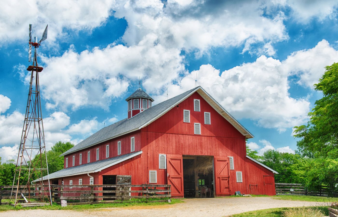The 19th-century barn at Slate Run Living Historical Farm