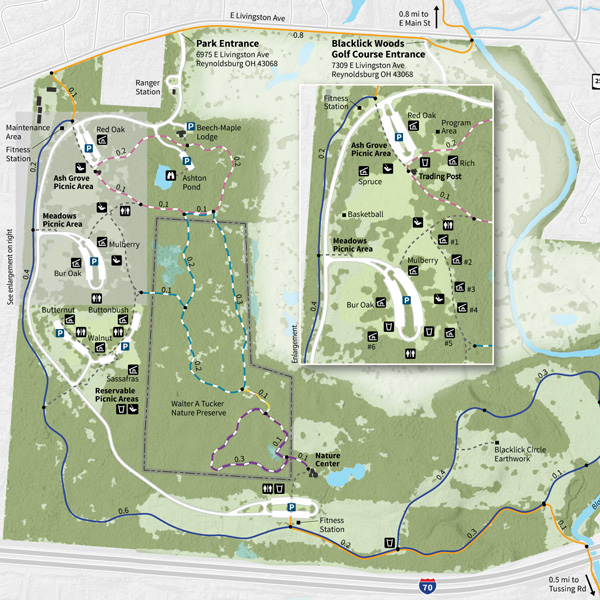 Blacklick Woods Park Map