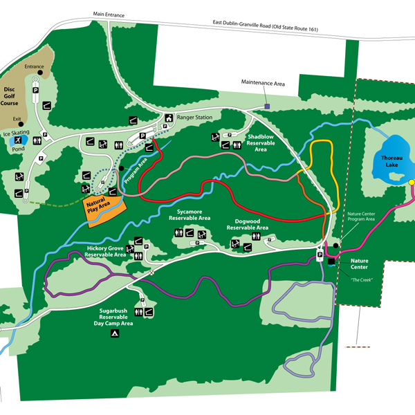 Blendon Woods Park Map