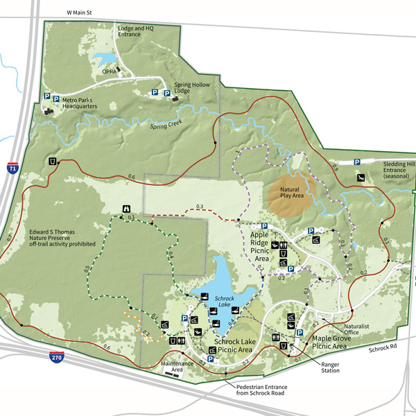 Sharon Woods Park Map