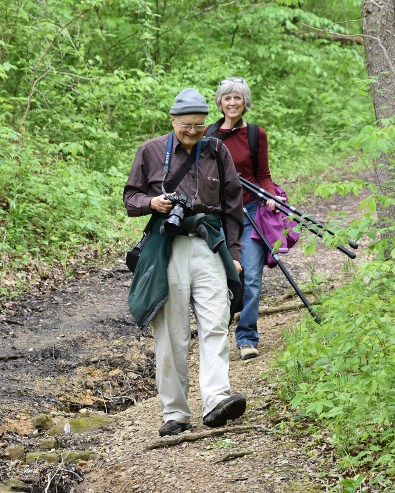 Photographers from the Focus Group on the Cemetery Ridge Trail at Clear Creek.