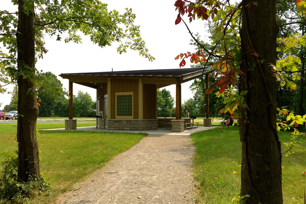 Shelter in the dog park area of Rocky Fork Metro Park.